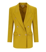 ELISABETTA FRANCHI CURRY DOUBLE-BREASTED JACKET