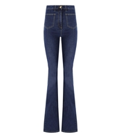 ELISABETTA FRANCHI DARK BLUE FLARE JEANS