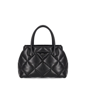 EMPORIO ARMANI BLACK QUILTED HANDBAG