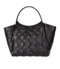 EMPORIO ARMANI BLACK QUILTED SHOPPING BAG