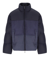 EMPORIO ARMANI BLUE DEGRADÉ PADDED JACKET