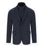 EMPORIO ARMANI BLUE NAVY HIGH-NECK JACKET