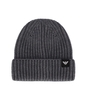 EMPORIO ARMANI DARK GREY RIBBED BEANIE