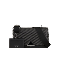 EMPORIO ARMANI SCHWARZ STROHEFFEKT UMHÄNGETASCHE