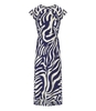 ESSENTIEL ANTWERP FAYOLA NAVY BLUE MIDI DRESS