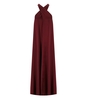 ESSENTIEL ANTWERP FINCH BURGUNDY LONG DRESS