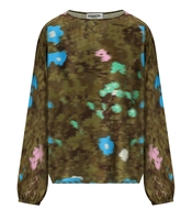 ESSENTIEL ANTWERP FLAGRANT KHAKI GREEN BLOUSE