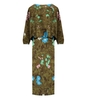 ESSENTIEL ANTWERP FLASK KHAKI GREEN MIDI DRESS
