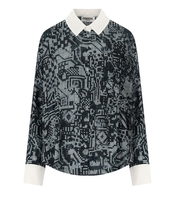 ESSENTIEL ANTWERP GALILEO PETROLEUM BLUE SHIRT