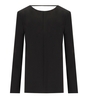 FEDERICA TOSI BLACK CADY BLOUSE