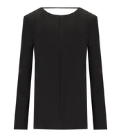 FEDERICA TOSI BLACK CADY BLOUSE