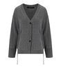FEDERICA TOSI GREY CARDIGAN WITH LACES