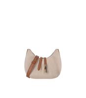 FURLA GOCCIA S NATURAL BRANDY SHOULDER BAG