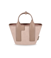 FURLA PIUMA S COLORBLOCK BALLERINA HANDBAG