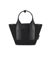 FURLA PIUMA S COLORBLOCK NERO VETIEVER HANDBAG