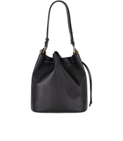 FURLA SFERA S BLACK BUCKET BAG