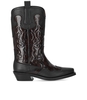 GANNI BLACK REPTILE EFFECT TEXAN BOOT