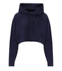 GANNI BLAUES CROPPED HOODIE