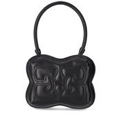 GANNI BUTTERFLY BLACK SHOULDER BAG