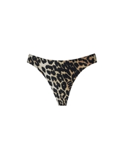 GANNI LEOPARD PRINT CUT-OUT BIKINI BOTTOM