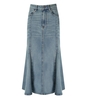 GANNI LIGHT BLUE DENIM SKIRT