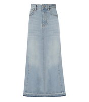 GANNI LIGHT BLUE DENIM SKIRT