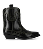 GANNI SCHWARZE TEXANISCHE STIEFELETTE