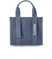 GANNI TECH DENIM HANDBAG
