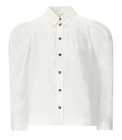GANNI WHITE POPLIN SHIRT