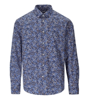 GMF 965 BLUE FLORAL SHIRT