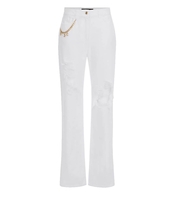 JEANS CON STRAPPI AVORIO ELISABETTA FRANCHI