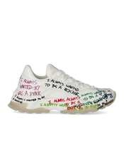 JOHN RICHMOND WEISSER SNEAKER MIT SCHRIFTZÜGEN