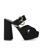 LOVE MOSCHINO SCHWARZE SANDALE MIT ABSATZ