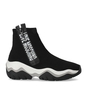 LOVE MOSCHINO SCHWARZER SOCK-SNEAKER MIT LOGO