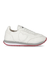 LOVE MOSCHINO WEISS SNEAKER AUS CANVAS