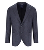 MANUEL RITZ BLUE PINSTRIPE SINGLE-BREASTED JACKET