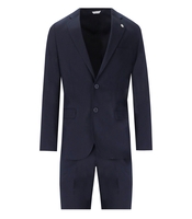 MANUEL RITZ DARK BLUE SINGLE-BREASTED SUIT