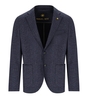 MANUEL RITZ MELANGE BLUE SINGLE BREASTED JACKET