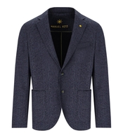 MANUEL RITZ MELANGE BLUE SINGLE BREASTED JACKET