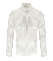 MANUEL RITZ WHITE PATTERNED SHIRT