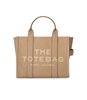 MARC JACOBS THE LEATHER MEDIUM TOTE CAMEL HANDBAG