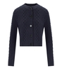 MAX MARA WEEKEND AFOSI BLUE CROPPED CARDIGAN