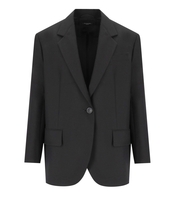 MAX MARA WEEKEND BRAVO BLACK SINGLE-BREASTED JACKET