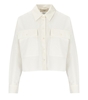 MAX MARA WEEKEND CARTER WHITE CROPPED SHIRT