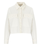MAX MARA WEEKEND CARTER WHITE CROPPED SHIRT