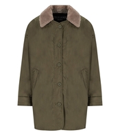 MAX MARA WEEKEND DRAVA GREEN REVERSIBLE JACKET