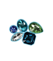 MAX MARA WEEKEND ORTICA LIGHT BLUE BROOCH