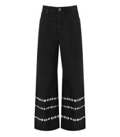 MAX MARA WEEKEND PAMPAS TIE-DYE BLACK JEANS