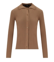 MAX MARA WEEKEND PAPIRO TERRA RIBBED CARDIGAN