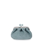 MAX MARA WEEKEND PASTICCINO PALMAS SMALL ACQUA CLUTCH